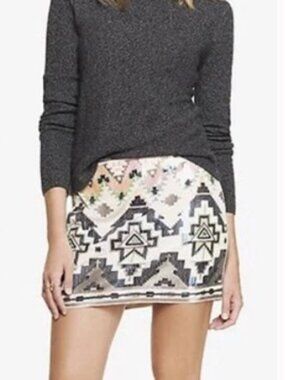 Express Aztec Sequin Mini Skit